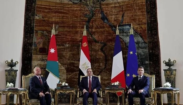 القمة الثلاثية بين السيسي وماكرون والملك عبدلله، فيتو
