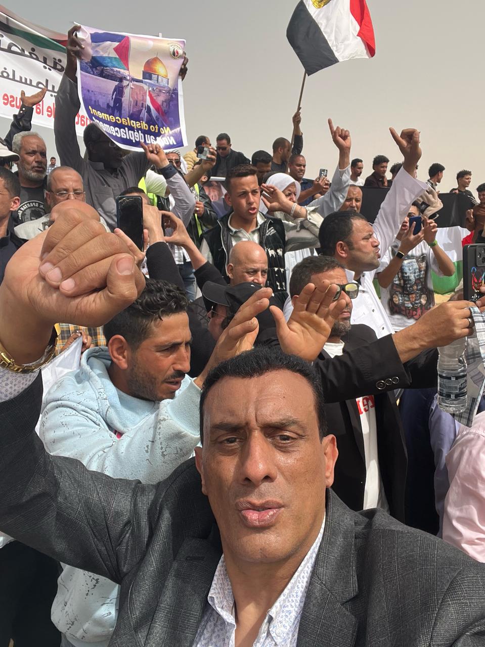 وقفة بالقليوبية لرفض التهجير القسرى للشعب الفلسطيني،فيتو