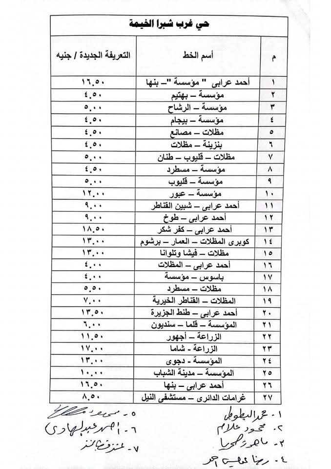 تعديل تعريفة الركوب بالقليوبية،فيتو