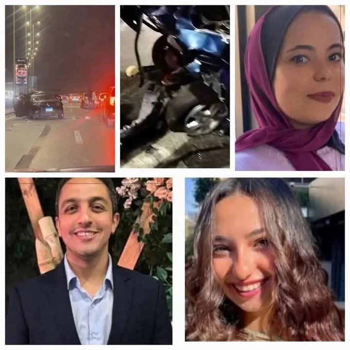نهاية مأساوية لـ 3 موظفين بشركة رجل أعمال شهير.. سيارة أودت بحياتهم على طريق السويس