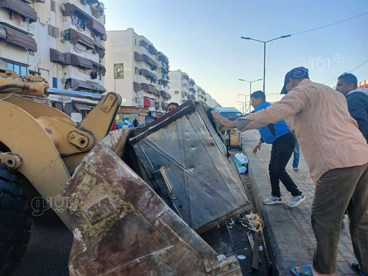 محافظة بورسعيد تشن حملات لإزالة المخالفات، فيتو
