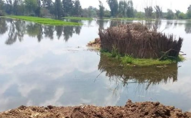 غمر الأراضي على ضفتي النهر بالمياه، فيتو