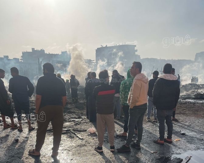  أثار حريق مغالق الأخشاب بالشرابية (18)