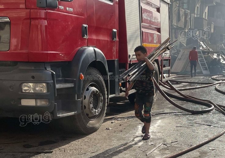  أثار حريق مغالق الأخشاب بالشرابية (4)