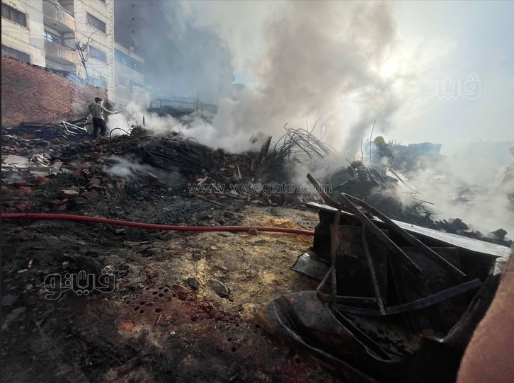  أثار حريق مغالق الأخشاب بالشرابية (15)