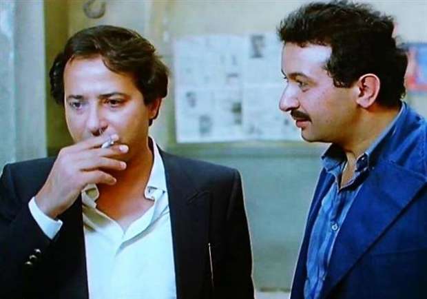 صلاح السعدنى مع نور الشريف فى اغنية على الممر