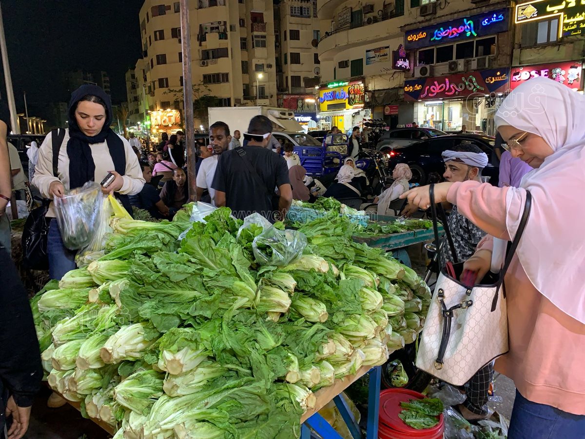  زحام على محلات الفسيخ والرنجة بالسيدة زينب (1)