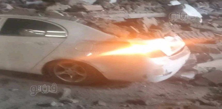 انهيارعقارغير مأهول بالسكان بالشرقية وتهشم عدد من السيارات،فيتو1