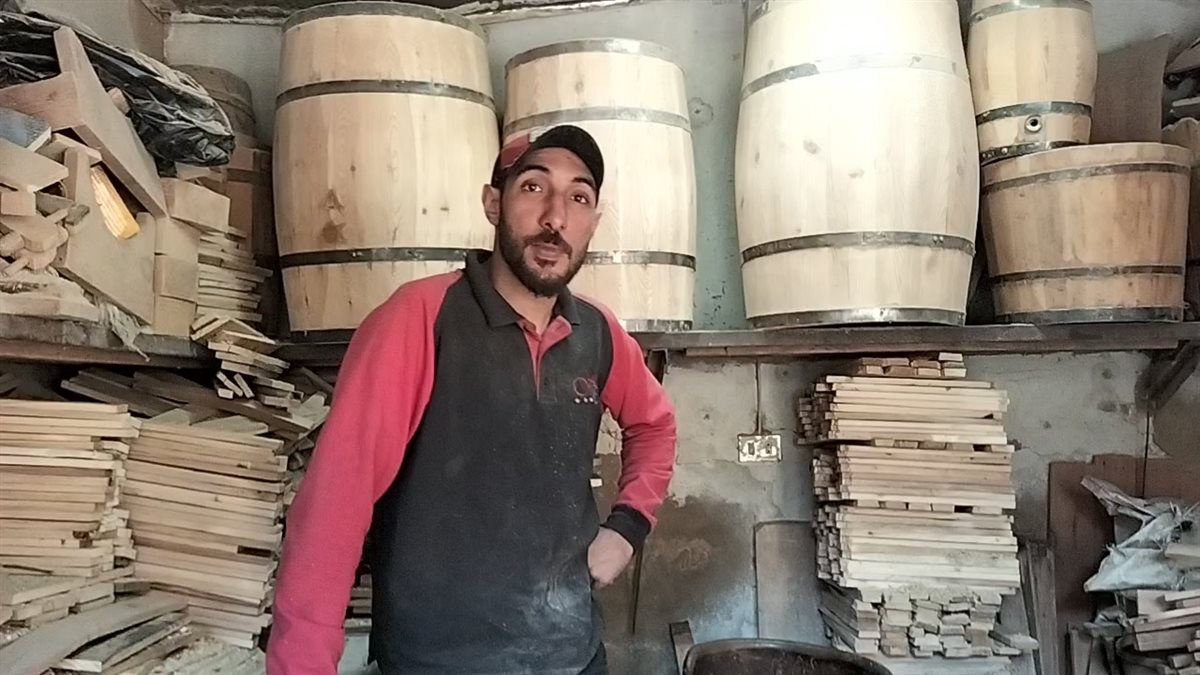 صناعة البراميل الخشب