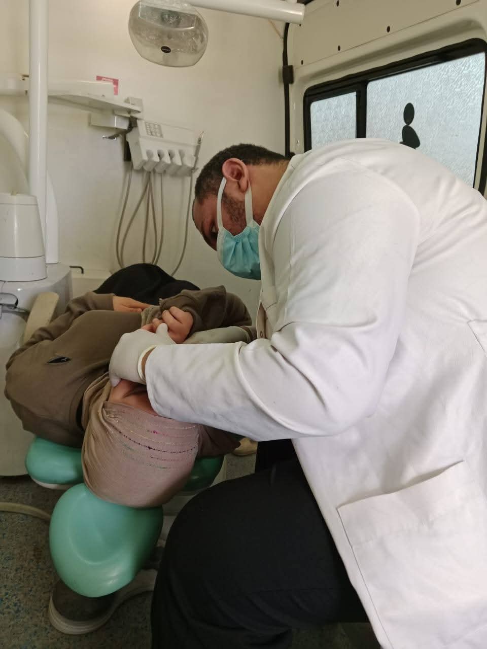 جانب من القافلة الطبية، فيتو