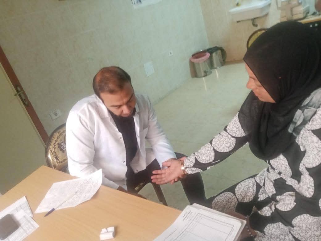 جانب من القافلة الطبية، فيتو