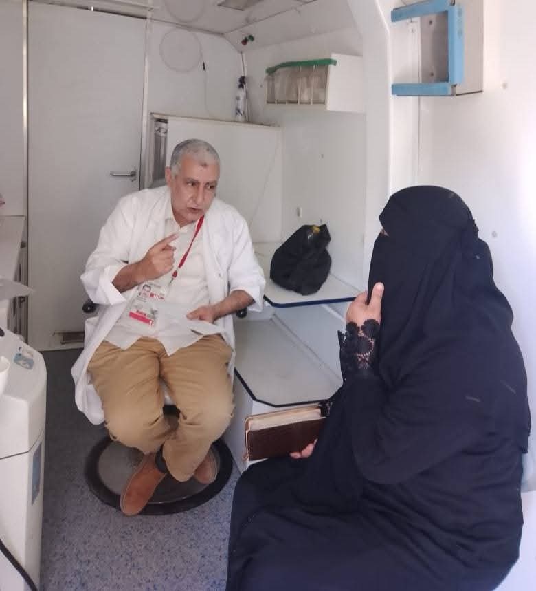 جانب من القافلة الطبية، فيتو