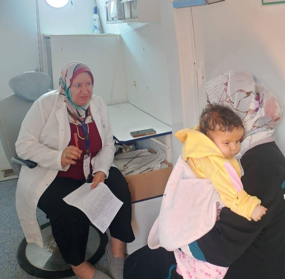 جانب من القافلة الطبية، فيتو