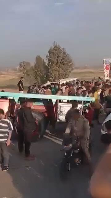 اللقطات الأولى لحادث تصادم الاقليمي بالشرقية،فيتو