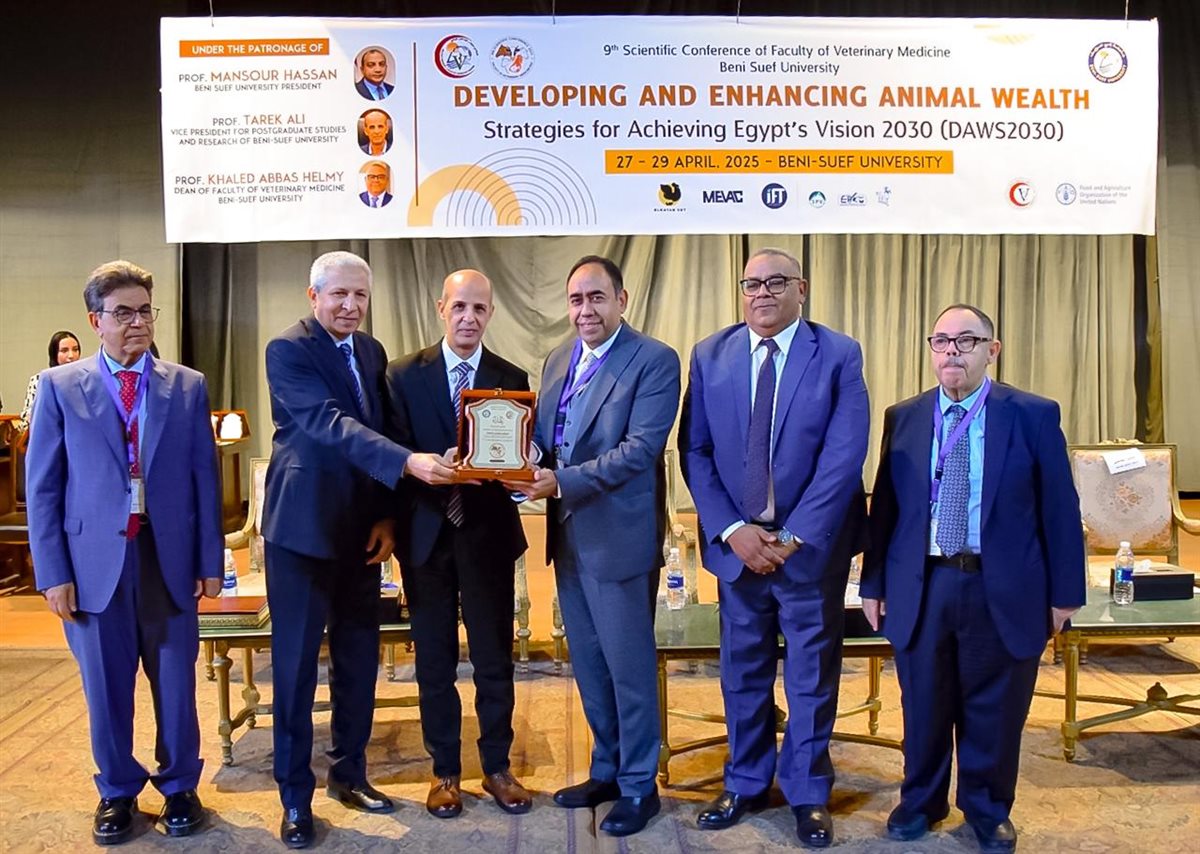  جانب من فاعليات المؤتمر العلمي التاسع لكلية الطب البيطري بجامعة بني سويف 