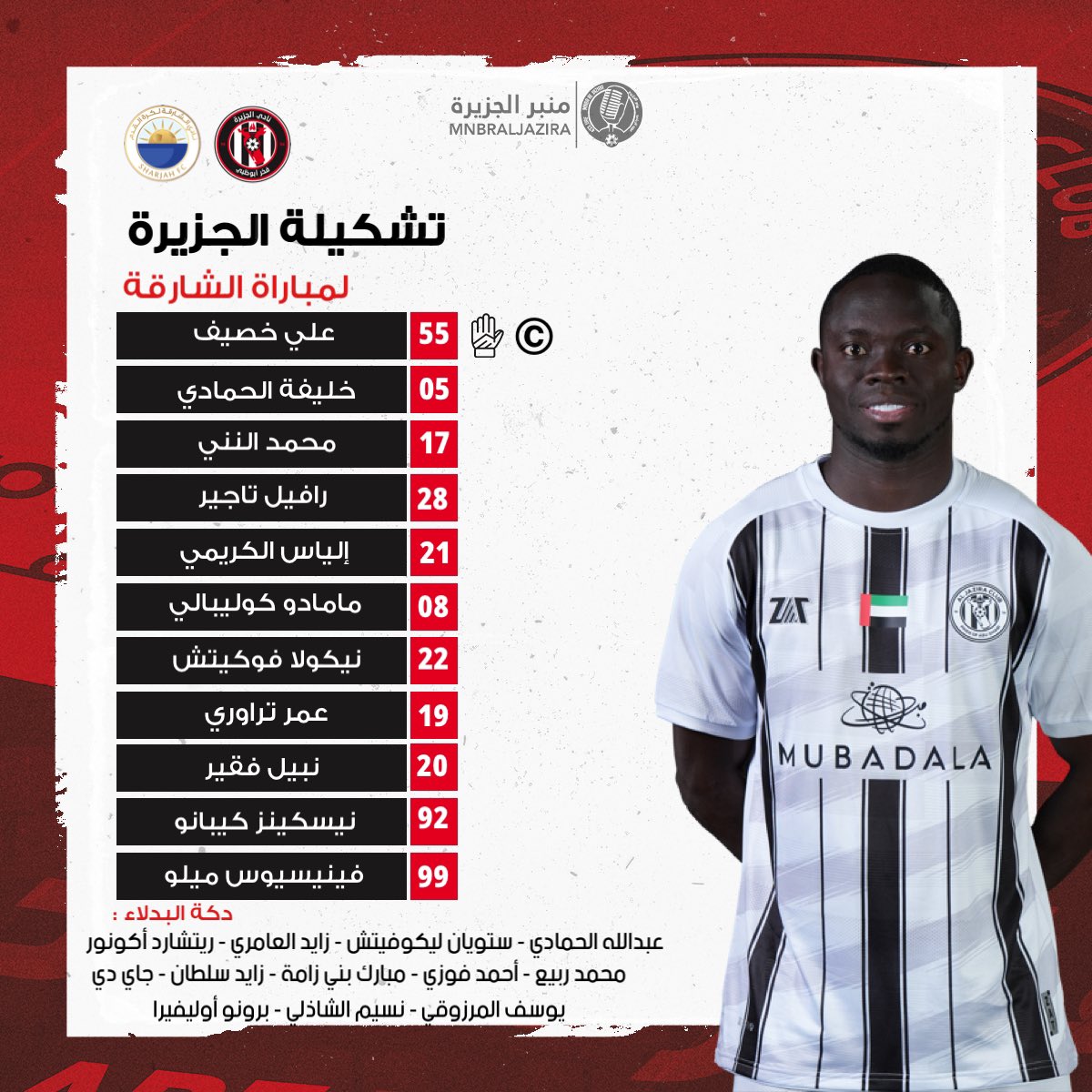 تشكيل الجزيرة لاماراتي، فيتو