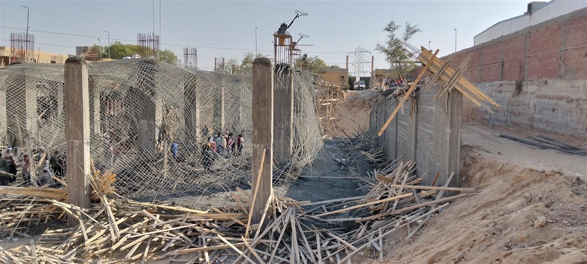 حادث انهيار مصنع تحت الإنشاء بالعبور،فيتو