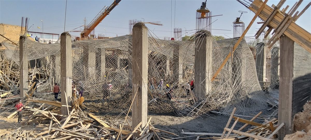 حادث انهيار مصنع تحت الإنشاء بالعبور،فيتو