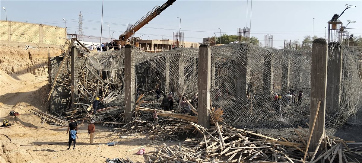 حادث انهيار مصنع تحت الإنشاء بالعبور،فيتو