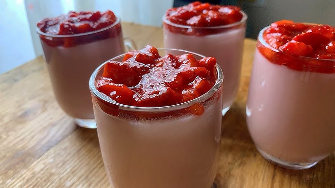 طريقة عمل مهلبية الفراولة