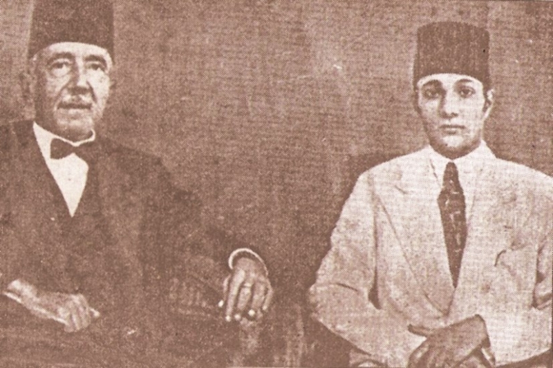 محمد عبد الوهاب وصديق العمر أحمد شوقى 