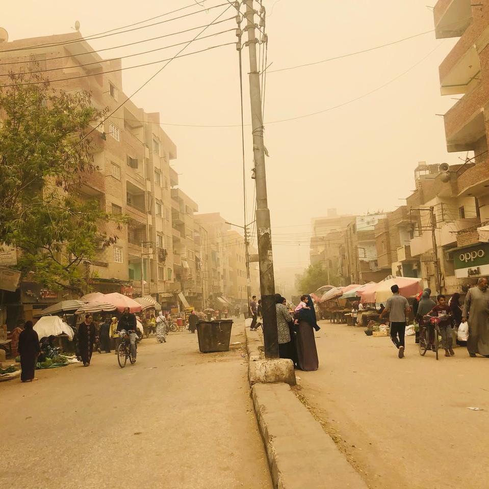 العاصفة الترابية في المنيا، فيتو