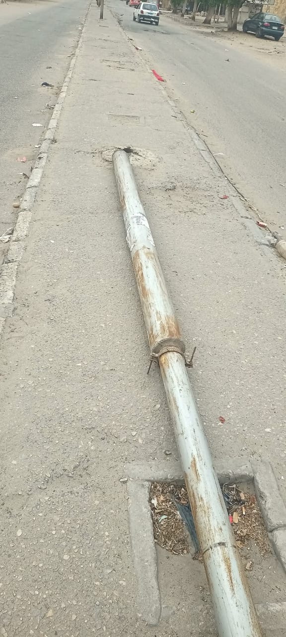 سقوط أشجار واعمدة انارة،فيتو