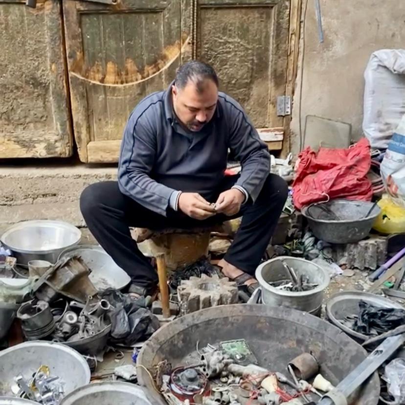 فصل النحاس عن الخردة في المنيا، فيتو 