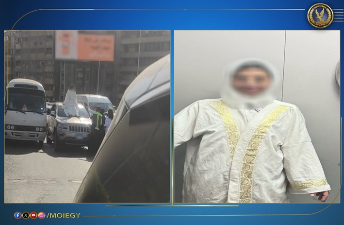 فتاة تعتلي سيارة أعلى كوبري أكتوبر وتثير تعطلًا مروريًا بالقاهرة.. الأمن يكشف التفاصيل