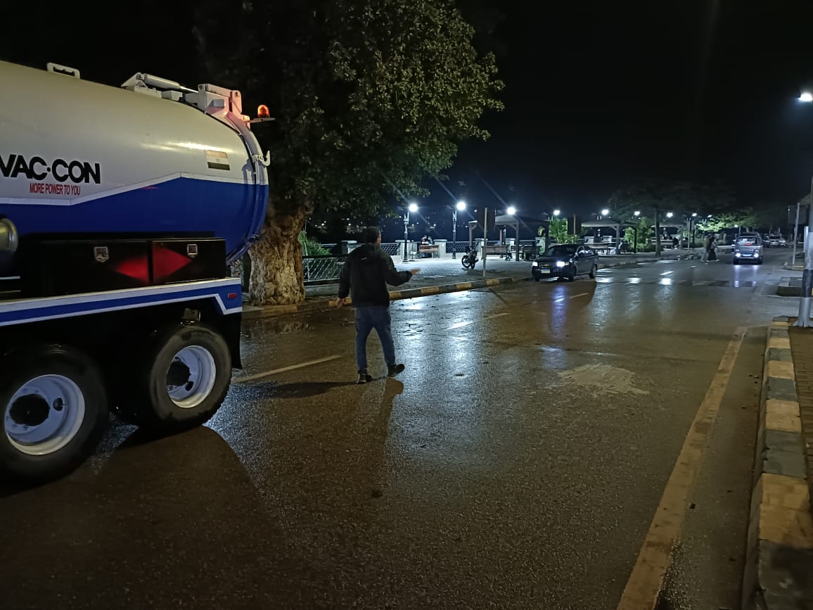 رفع اثار الامطار من شوارع القليوبية،فيتو