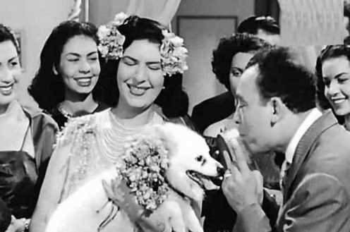 زينات صدقى مع اسماعيل يس فى احد افلامهما