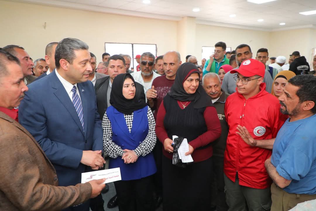 محافظ دمياط، في زيارته الي قرية الوسطاني بمركز كفر سعد