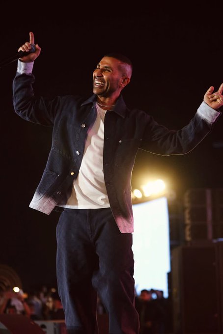 الفنان أحمد سعد في حفل أورا في العراق، فيتو