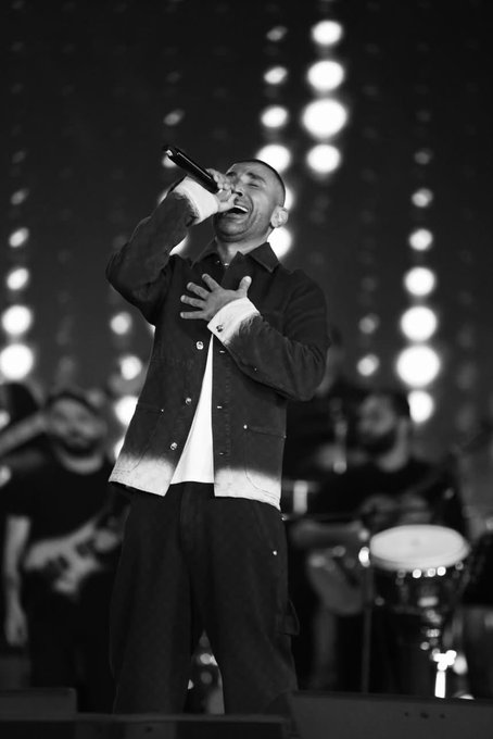 الفنان أحمد سعد في حفل أورا بالعراق، فيتو