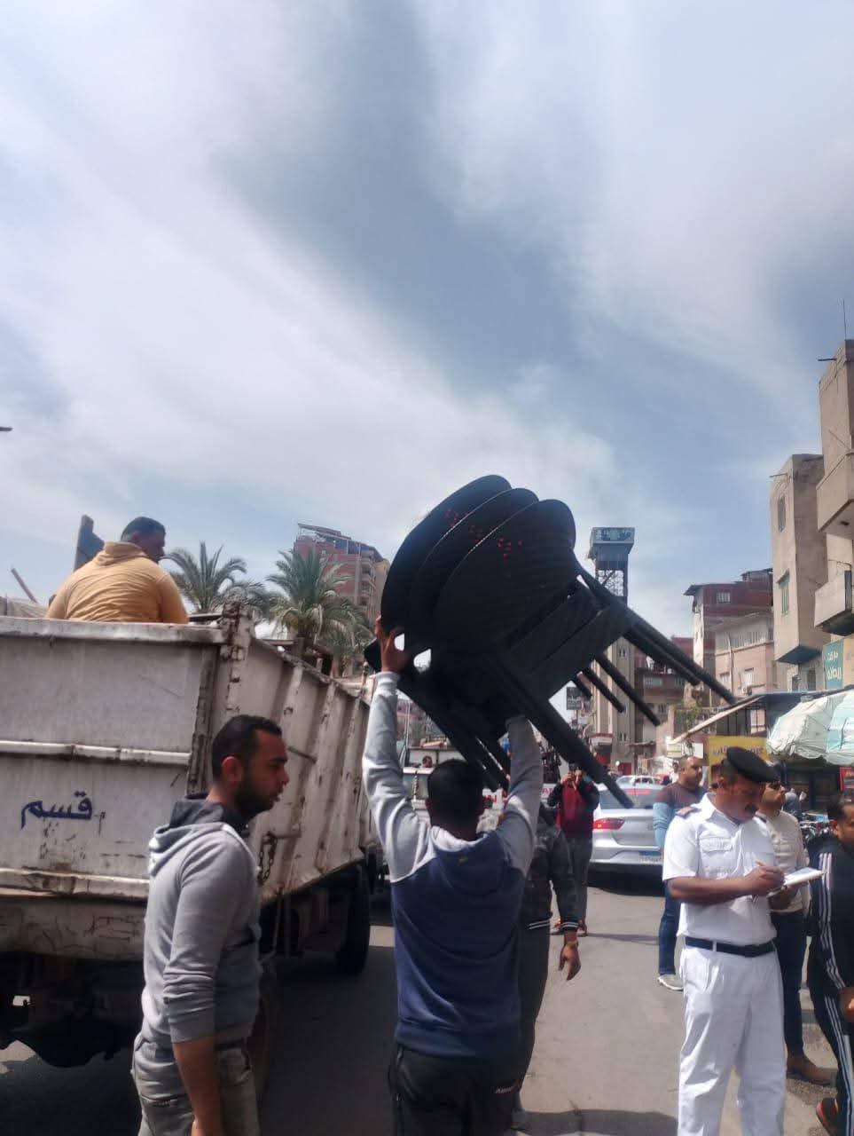 حملة مكبرة لرفع الإشغالات بعدد من شوارع دمياط