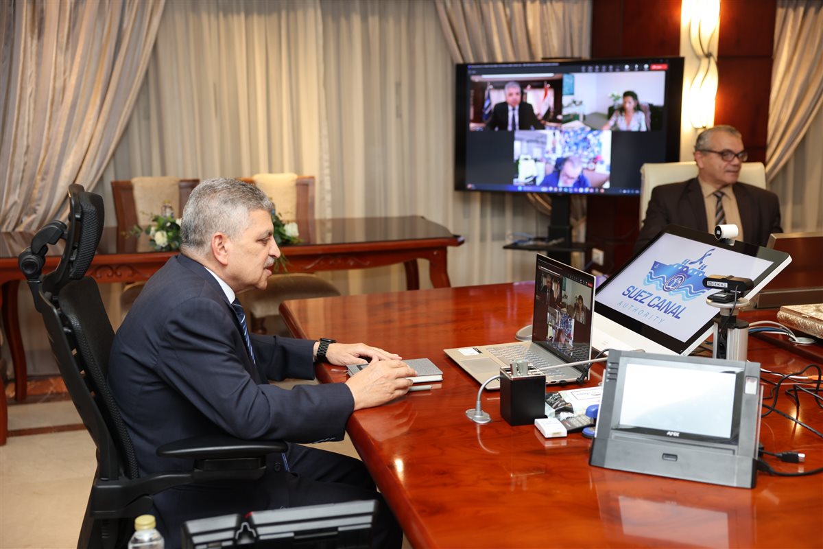 جانب من الاجتماع عبر الفيديو كونفرنس،فيتو