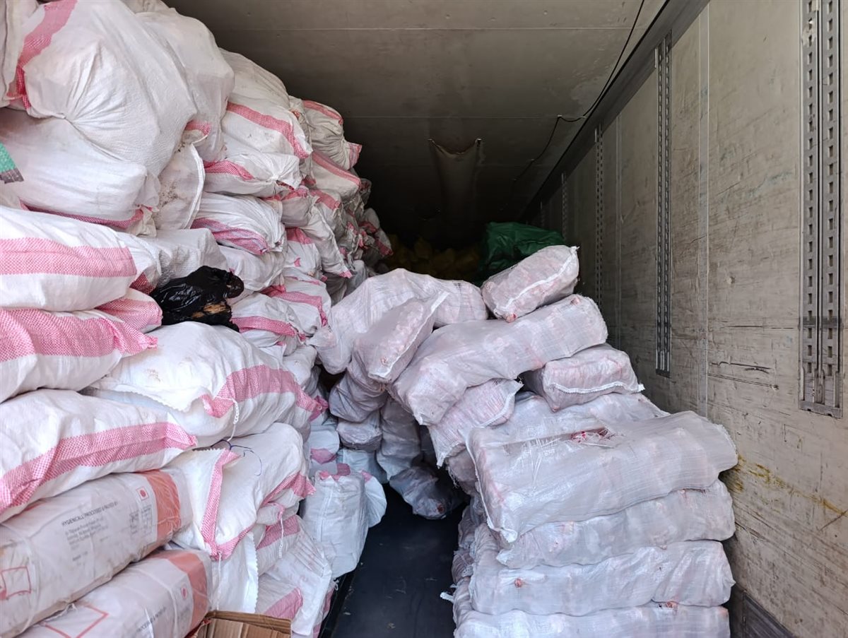 ضبط  هياكل دواحن غير صالحة للاستهلاك الادمي بالقليوبية،فيتو