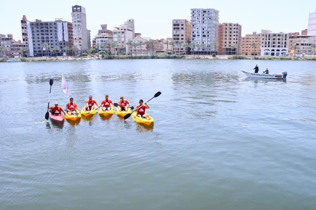 انطلاق مهرجان التجديف بمراكب “الكياك” في عيد دمياط القومي