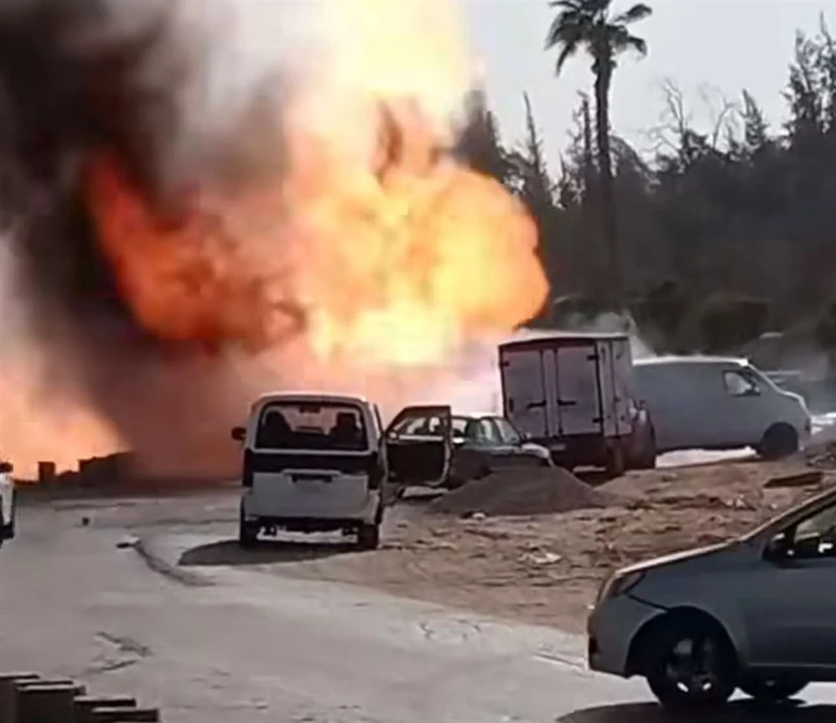 انفجار خط غاز بأكتوبر