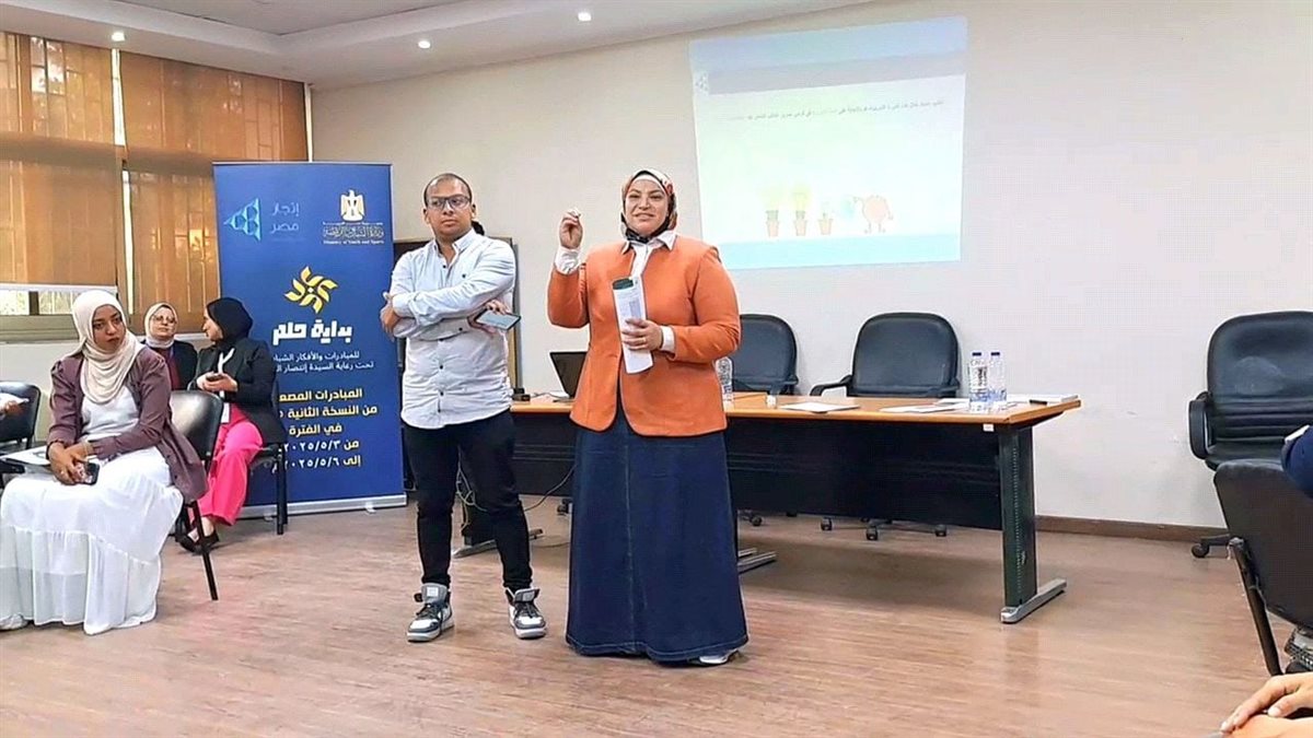 جانب من مشاركة  طلاب جامعة القناة، فيتو