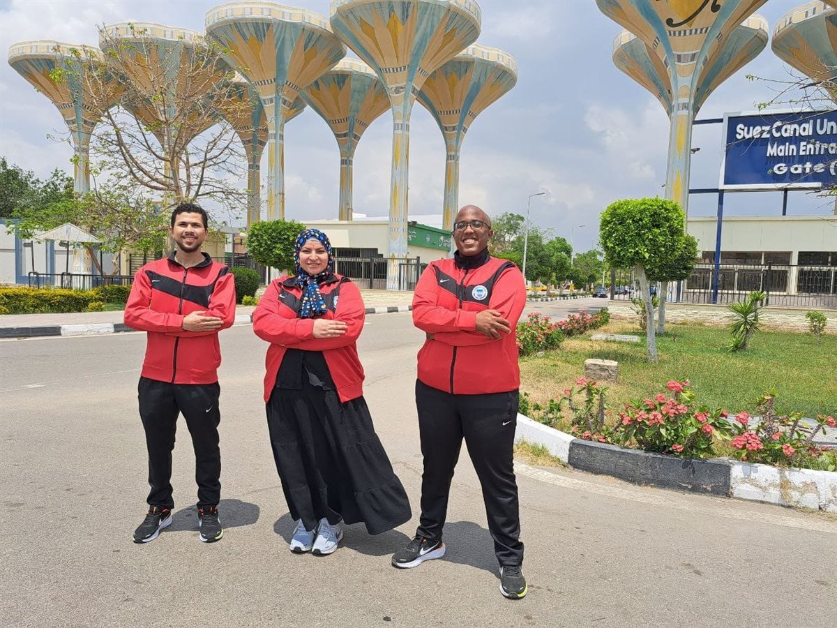 جانب من مشاركة  طلاب جامعة القناة، فيتو