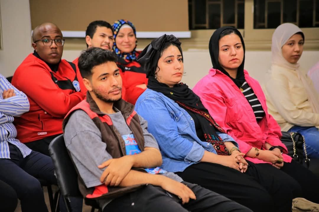 جانب من مشاركة  طلاب جامعة القناة، فيتو