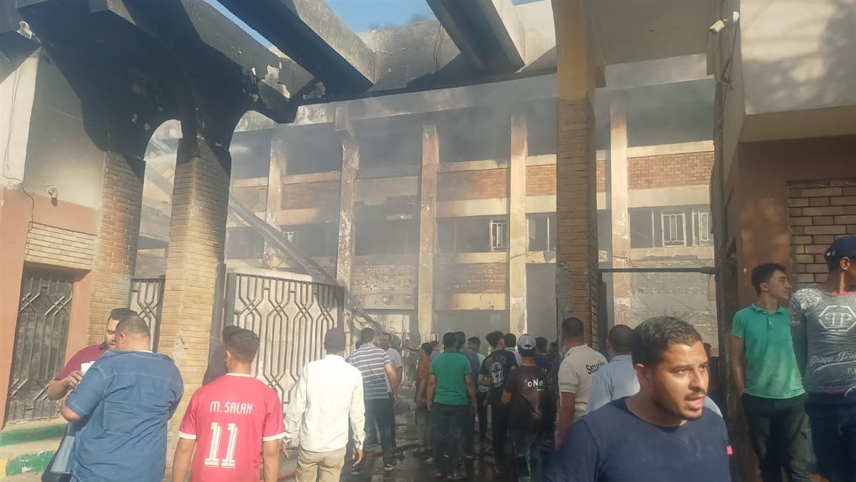 حريق مصنع بلاستيك بأكتوبر 