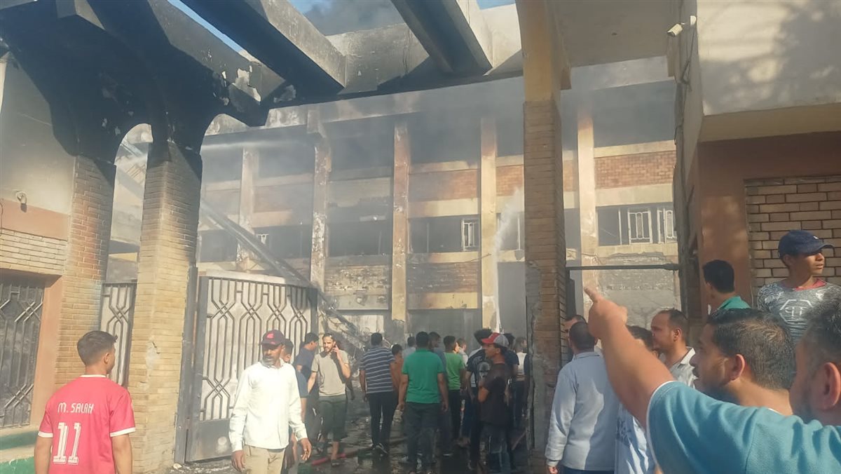 حريق مصنع بلاستيك بأكتوبر 