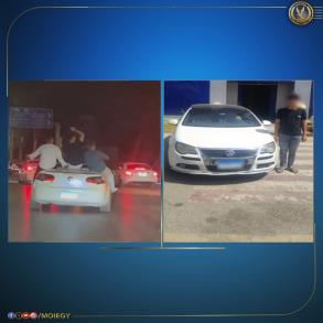 ضبط قائد سيارة أدى حركات استعراضية خطرة بالزقازيق