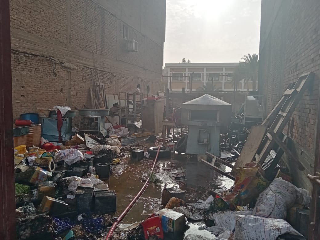 حريق مصنع حلويات شبرا الخيمة،فيتو