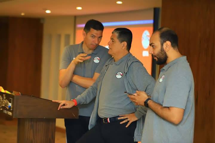 أوسكار مع جهاد جريشة عضو لجنة الحكام، فيتو