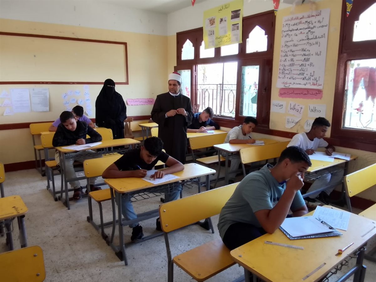 جانب من متابعة انطلاق الامتحانات، فيتو