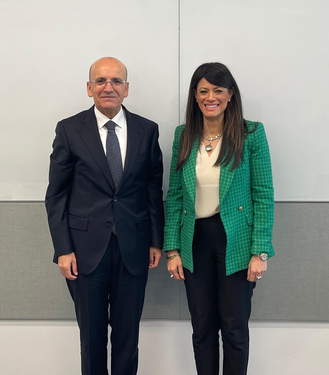 الدكتورة رانيا المشاط ووزير الخزانة والمالية