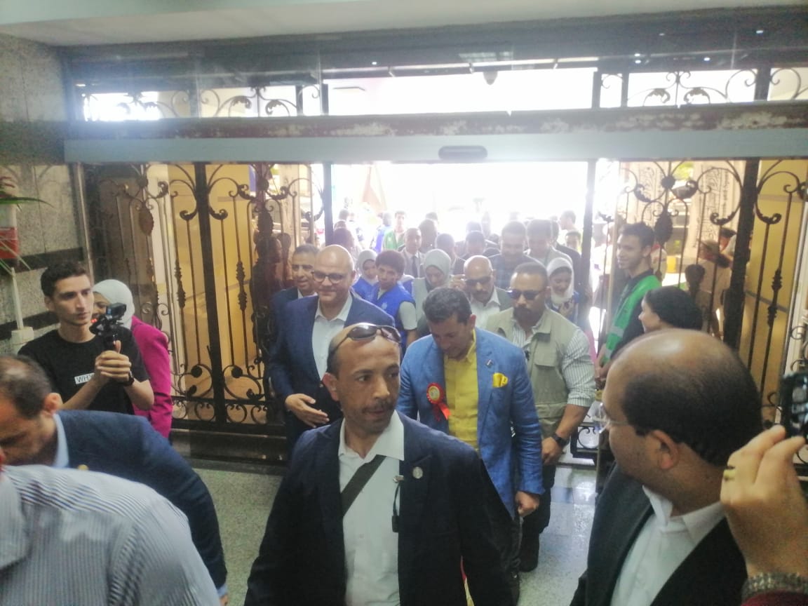 وزير الشباب والرياضة يصل القليوبية، فيتو
